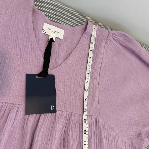 NWT Tuckernuck Pomander Place Lavender Gauze Millie Dress Pockets Size Large - Image 11
