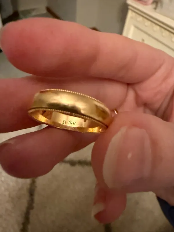 Gold band ring from Craig Husar Designs Size 7 - Image 3