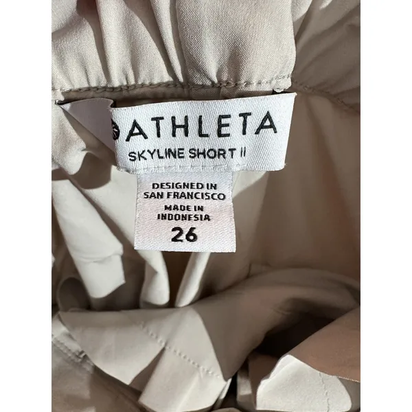 Athleta Women's Skyline Short II Paperbag Beige 530641‎ size 26 - Image 4