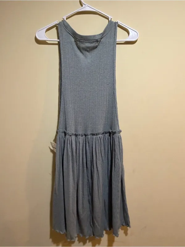 Women’s New Free People Beach BRB Sleeveless Ribbed Drop-Waist Mini Dress - Image 7