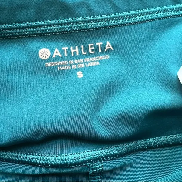 ATHLETA MOMENTUM SKORT In COASTAL TEAL Size Small Ruffle Tennis Pickleball Skirt - Image 4