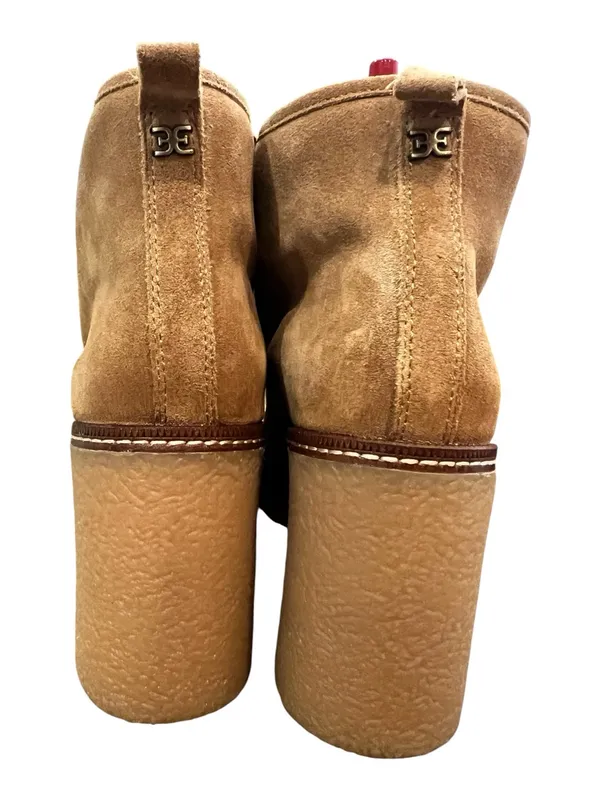 Sam Edelman Shaw Boots Women 9 Sandstone Suede Faux Fur Platform NIB $180 - Image 9