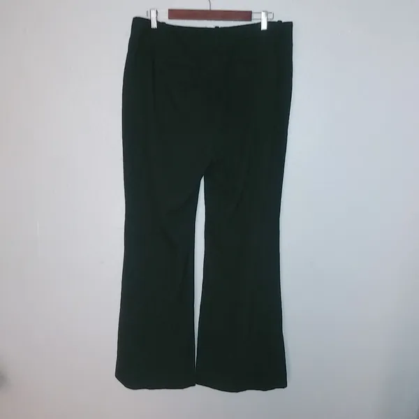 Jennifer Lopez 16R 36x33 Black Flare Dress Pants Plus - Funeral - Image 2