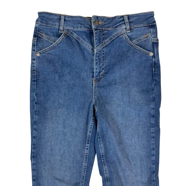 We The Free High Rise Skinny Jeans Dark‎ Wash Denim Women's Size 31 - Image 2