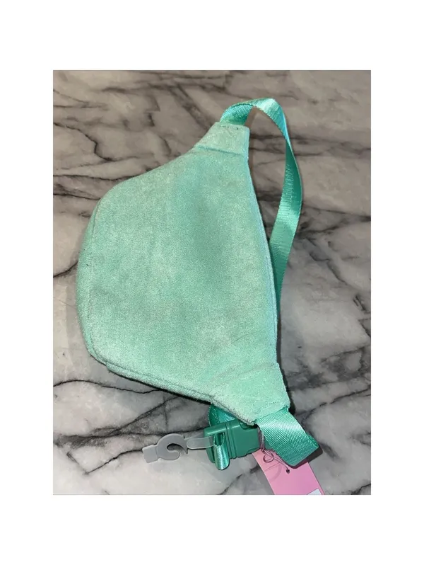 STONEY CLOVER LaNe Target Mint Green Fanny Pack Terrycloth Belt Hip Bag NEW - Image 6