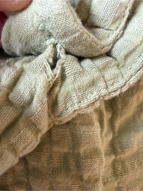 Free People Waffle Knit Sage Green Tie‎ Shorts Size XS - Image 7