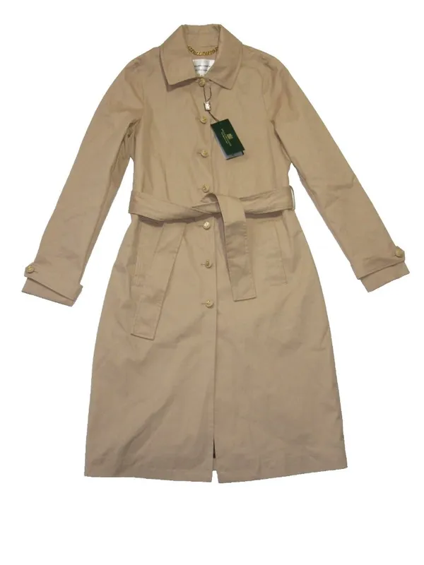 NWT Holland Cooper Epton Macintosh in Dark Stone Khaki Trench Coat XS - Image 5