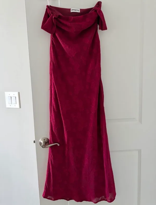 Princess Polly Red Off-The-Shoulder Dress - Image 2