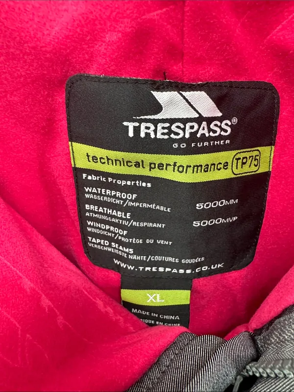 Trespass Women snow ski snowboard Pants Charcoal waterproof winter windproof XL - Image 10