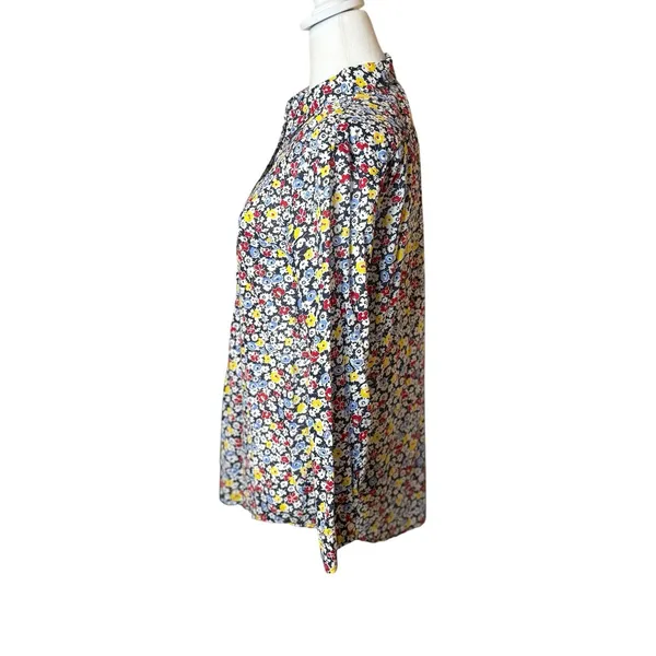 Lauren Ralph Lauren‎ Ditzy Micro Colorful Floral Button Down Shirt Large Office - Image 3