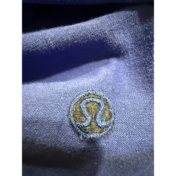 Lululemon Athletica Long Sleeve Cropped Top Blue Athleisure‎ Women Size 6 - Image 4