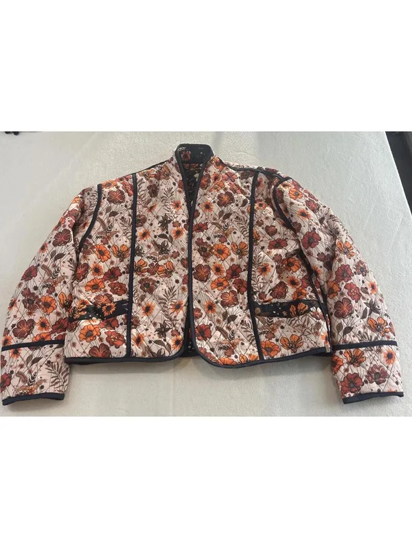 The Simply Southern Reversible Bomber Flower Autumn Boho XL - Image 3