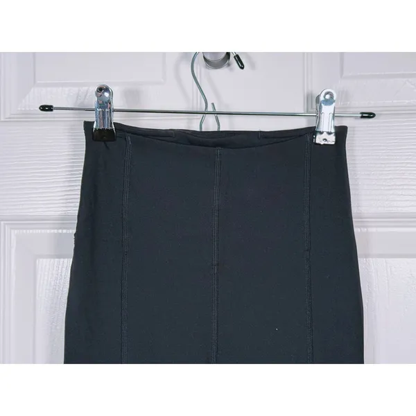 Lululemon In The Groove High Rise Flare Pant Size 2 Black Split Hem Athleisure - Image 4