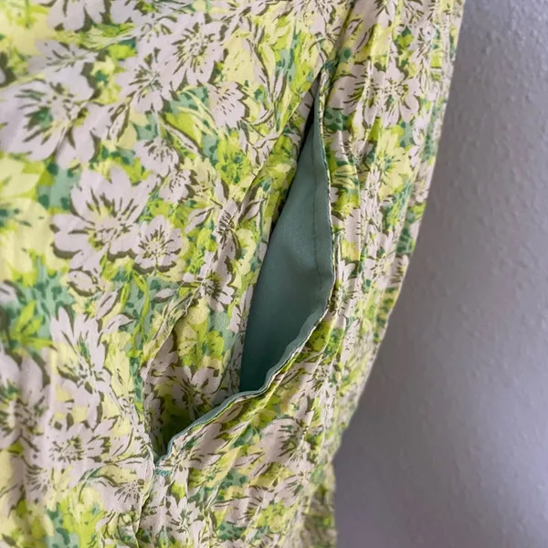 Green Fairycore Milkmaid Dress Large Babydoll Feminine Romantic Cottagecore - Image 6