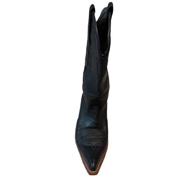 Los Altos Western Cowboy Boot Women's US Size 9 M RIGHT BOOT ONLY Ostrich - Image 2