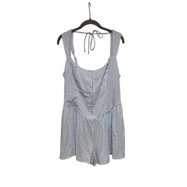 Wild Fable Light Blue Sleeveless Romper M - Image 2