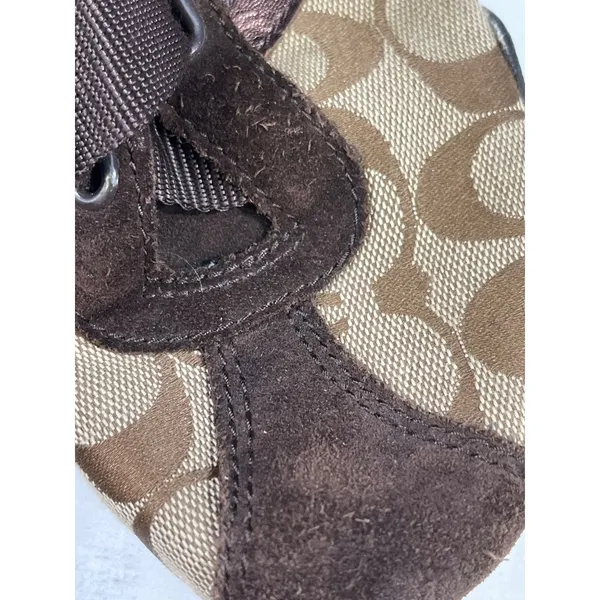 Coach Jenney Women's Brown Casual Sneakers Size 8.5M SKU 6101 - Image 8
