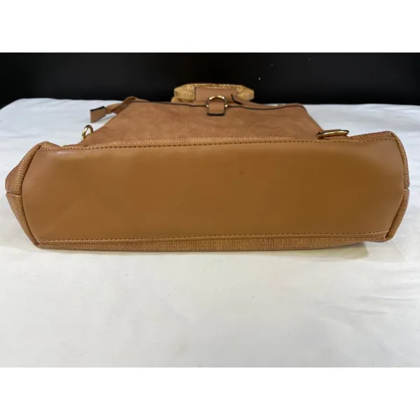 Vintage Womens Tan 3 Way Convertible Bag SKU 6408 - Image 3