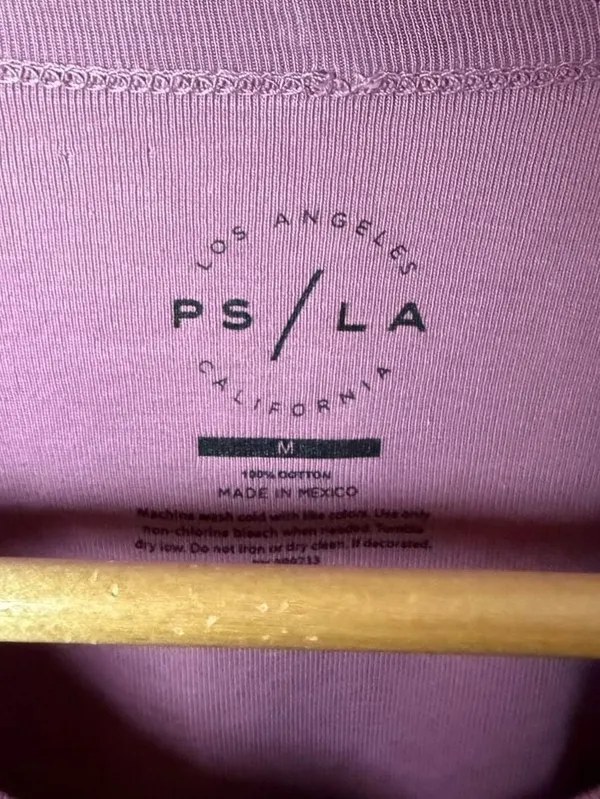 Pacific Sunwear PS/LA Mauve Pink Graphic Crop Top Tee - Image 2