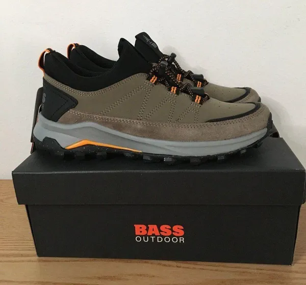 New Women’s Bass Outdoor Trek Stretch Slip In Hiker Hiking Shoes Walnut Size 7 - Image 2