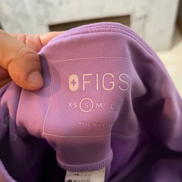 Figs Yola Leggings Small‎ Purple High Rise Stretch Yoga Athletic Pants Pockets - Image 5