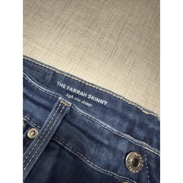 AG Adriano Goldschmied Jeans Womens 28R‎ Blue Farrah Skinny High Rise Skinny - Image 3