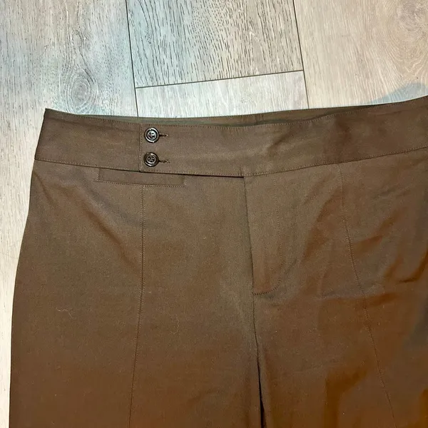 Nine West Women's brown business casual pants slacks trousers straight leg‎ fall size 8 - Image 3