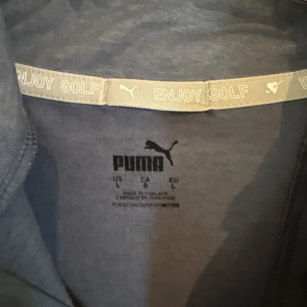Women's Puma Blue Full Zip Golf Jacket Palmetto Dunes Hilton Head Large - Image 2