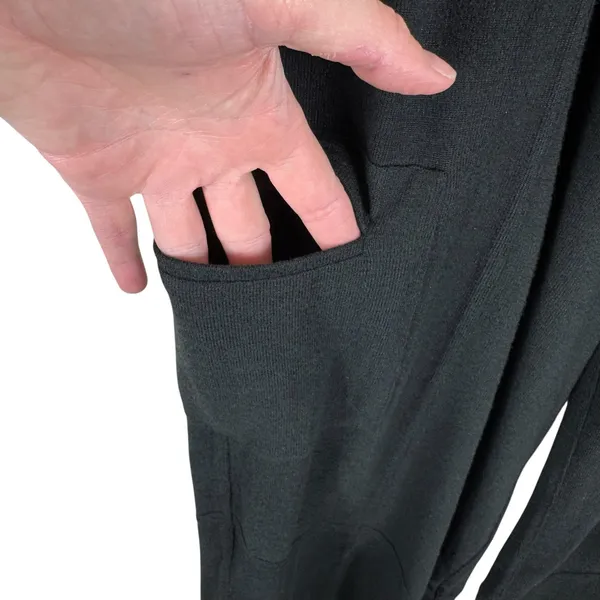 Blu Ivy Bluivy Black Drawstring Waist Straight Leg Casual Sweatpants Size‎ S - Image 5