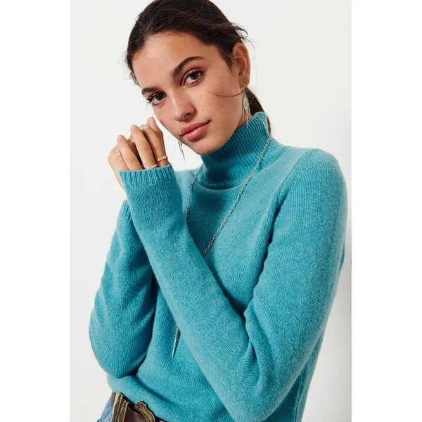 Ba&sh Fred Wool Sweater in Bleu Size S - Image 5