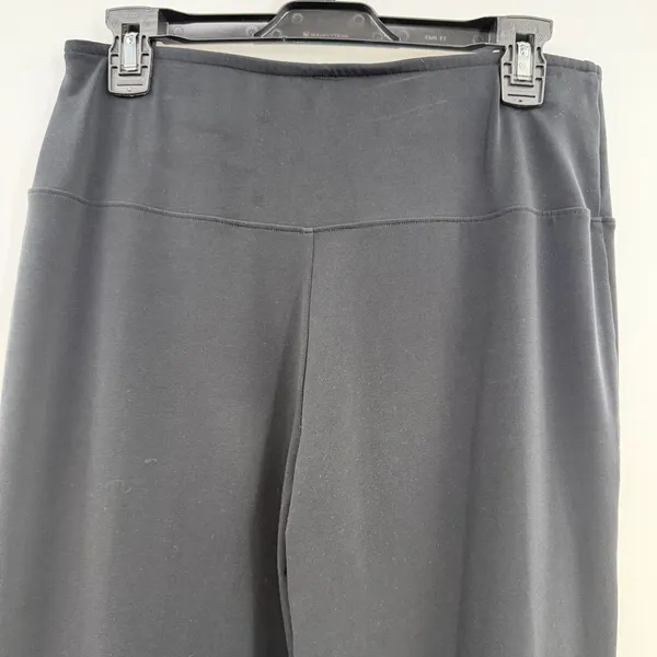 SPANX Go With The Flow Pants M Black High Rise Wide Leg Pull On Stretch - Image 4