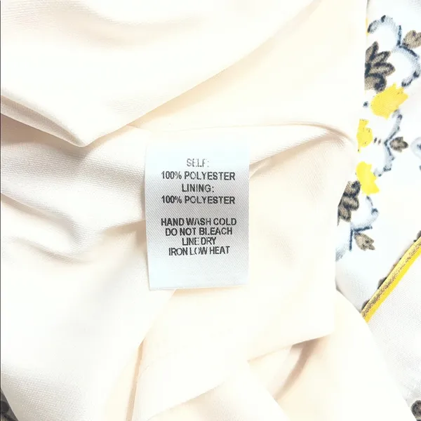 Lulus yellow pattern dress spring summer‎ xs relaxed fit short sleeves maximal - Image 14