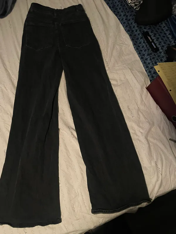 Women Wide Leg Jeans Size 5 - Image 3