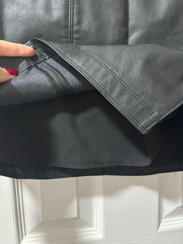 Abercrombie Faux Leather Mini Skirt - Image 4