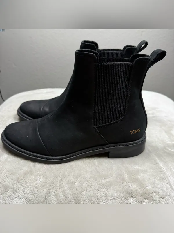 Tom’s Charlie Pull on chealsea Booties SZ:7.5 - Image 3