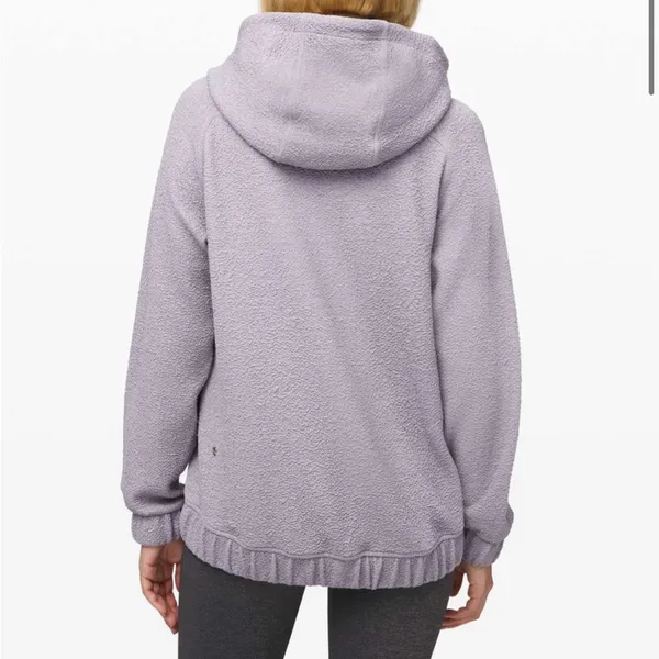 Lululemon Pave New Ways Full-Zip in Glacier Grey / White Size Large - Image 4