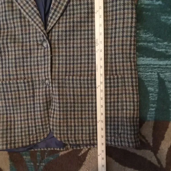 Lizsport Vintage 2 Buttons Womens Blazer Wool Dark Academia Office Size 14 - Image 10