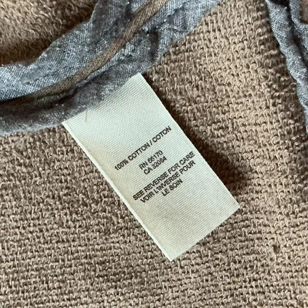 Free People Cozy‎ Waterfall Cardigan Jacket Beige Cotton Blend XS Cottagecore - Image 3