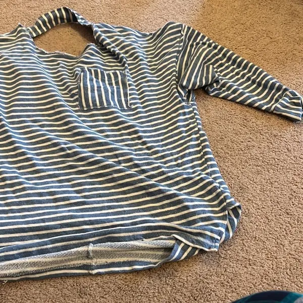 Free people beach‎ striped blouse xs - Image 2