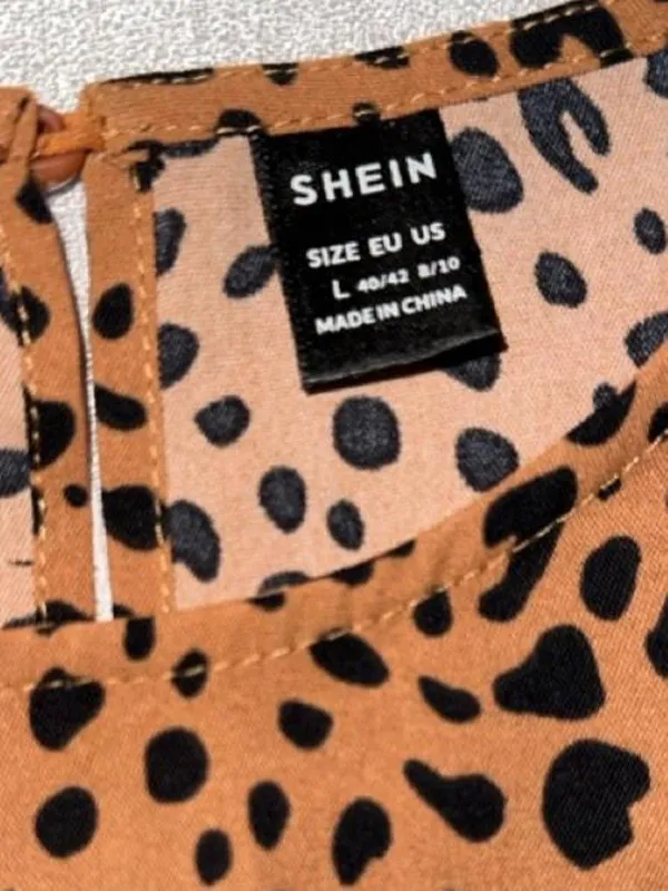 SheIn Maternity Animal-Print Ruffled Sleeve Blouse Top - Image 4
