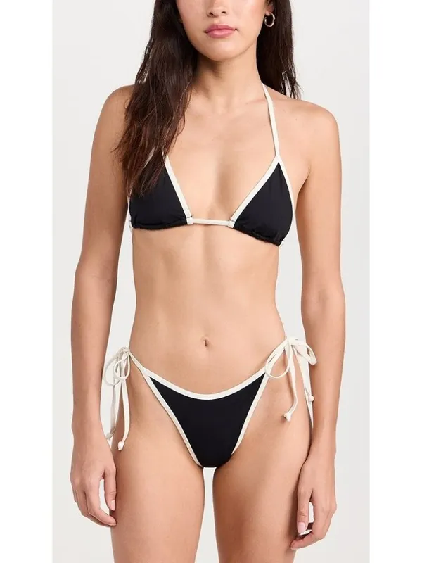 LSPACE Levy Classic Bikini Bottoms in Black Medium Womens Swim - Image 13