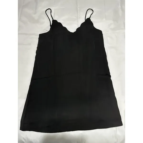 Altar'd State Black Silky Mini Dress Spaghetti Strap M NWT - Image 5