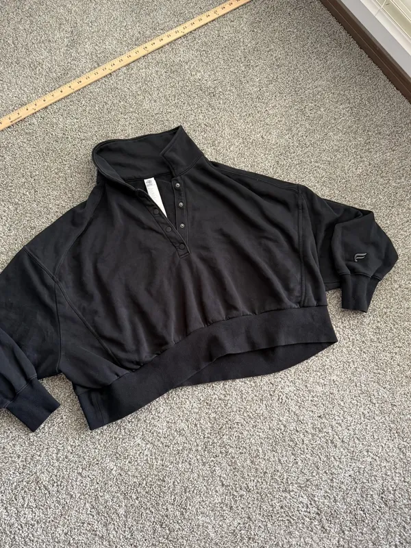 Fabletics Year Round Terry Snap Front Sweatshirt XXL/1X Athleisure - Image 6