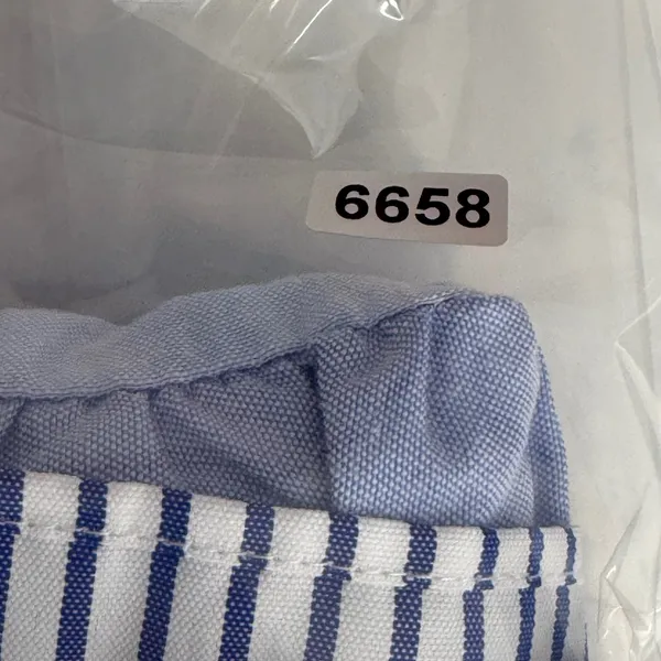 Pomander Place Womens Blue Striped‎ Tiered Babydoll Dress XS Cotton Colorblock - Image 14