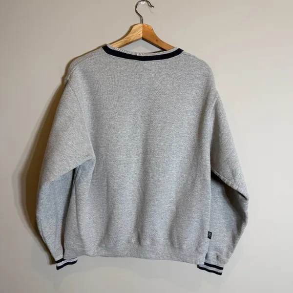 Gear for Sports Vintage University of Kansas KU Jayhawks Crewneck Sweatshirt Mens Small Gray 90s - Image 3