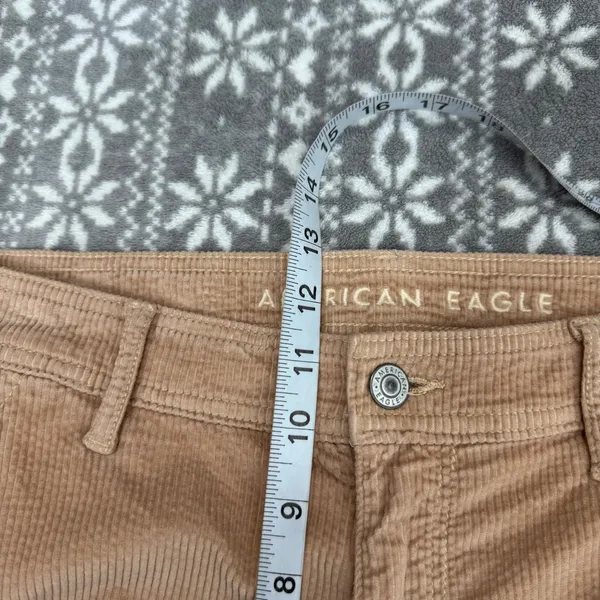 NWOT American Eagle Stretch Super High Rise Baggy Wide Leg Corduroy‎ Cargo Sz 14 - Image 11