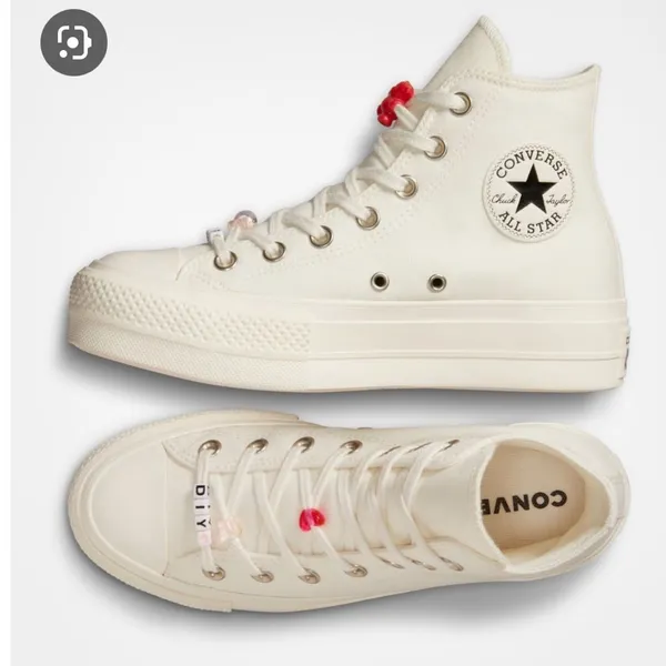 Converse platform sneakers with charms - Image 2