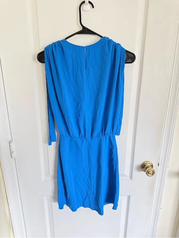 Amanda Uprichard Olympus Mini Dress in Blue - Image 5