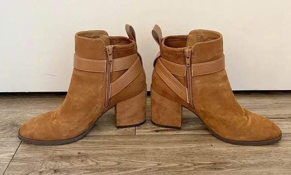 Vionic Tenley Block Heel Bootie Tan Size 7 - Image 5