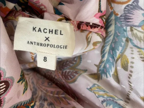 Kachel x Anthropologie Flutter-Sleeve Slip Dress Pink - Image 12
